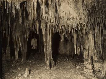 (CAVES OF TASMANIA, AUSTRALIA) A fascinating album with 60 photographs documenting vast mineral formations and deposits within the cave